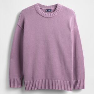 GAP Oversized 100% Cotton Crewneck Sweater – XL – Dusty Mauve - NWT
